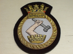 HMS Birmingham blazer badge - Click Image to Close