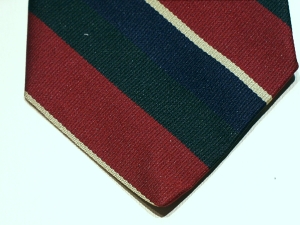 King's Shropshire Light Infantry polyester striped tie - Click Image to Close