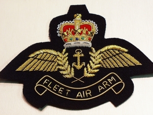 Fleet Air Arm blazer badge with title - Click Image to Close