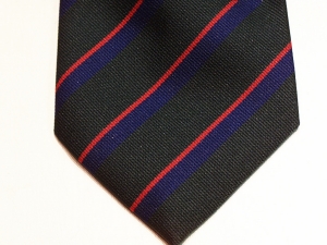 Royal Irish Regiment polyester striped tie 144 - Click Image to Close