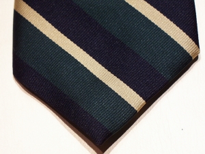 King's Own Yorkshire Light Infantry polyester striped tie - Click Image to Close