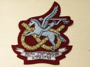 South Staffordshire (Airborne) blazer badge - Click Image to Close