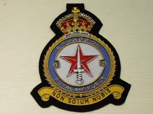 81 Squadron RAF KC blazer badge - Click Image to Close