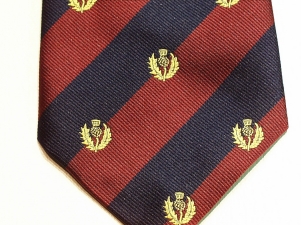 Scots Guards polyester crested tie - Click Image to Close