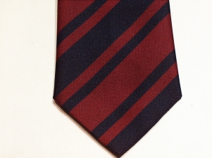 Royal Engineers polyester striped tie - Click Image to Close