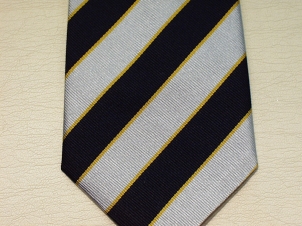 Queen's Regiment silk striped tie - Click Image to Close