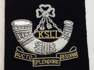 King's Shropshire Light Infantry with title blazer badge - Click Image to Close