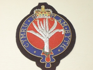 Welsh Guards QC blazer badge 183 - Click Image to Close