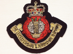 Leicestershire & Derbyshire Yeomanry blazer badge - Click Image to Close