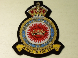RAF Middle East Air Force KC blazer badge - Click Image to Close