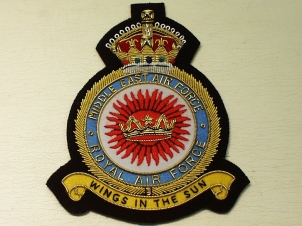 RAF Middle East Air Force KC blazer badge - Click Image to Close