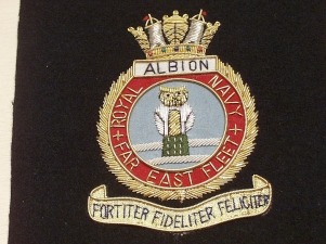 HMS Albion (Far East Fleet) blazer badge - Click Image to Close