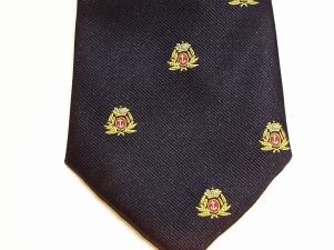Merchant Navy (Cap Badge Motif) polyester crested tie 89 - Click Image to Close