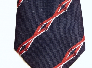 Royal Naval Reserve polyester striped tie - Click Image to Close