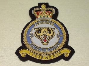 74 Squadron RAF QC blazer badge - Click Image to Close