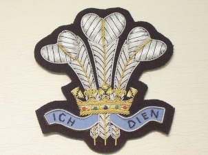 The Royal Regiment of Wales blazer badge 153 - Click Image to Close