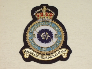 RAF 109 Maintenance Unit blazer badge - Click Image to Close