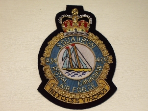 434 Sqdn QC RCAF blazer badge - Click Image to Close