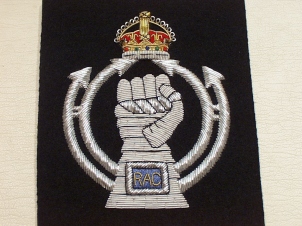 Royal Armoured Corps Kings Crown blazer badge 120 - Click Image to Close