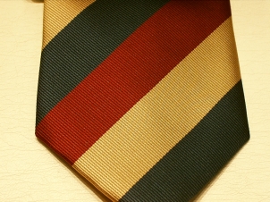 Mercian Regiment (country) polyester stripe tie - Click Image to Close