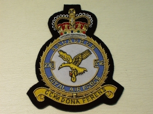 216 Squadron Queens Crown RAF blazer badge - Click Image to Close