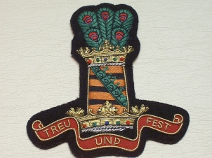 11th Hussars blazer badge - Click Image to Close