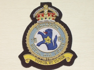 73 Squadron RAF Kings Crown blazer badge - Click Image to Close