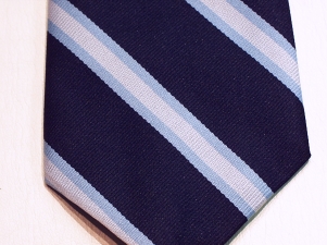 Royal Observer Corps polyester striped tie - Click Image to Close