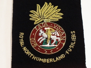 Royal Northumberland Fusiliers with title wire blazer badge 94 - Click Image to Close