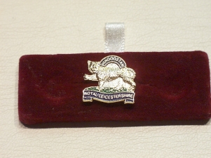 Leicestershire Regiment lapel badge - Click Image to Close