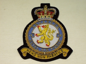 78 Squadron RAF QC blazer badge - Click Image to Close