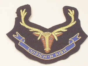 The Seaforth Highlanders blazer badge - Click Image to Close