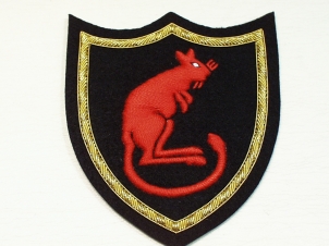 7th Armoured Division (Desert Rats) blazer badge - Click Image to Close