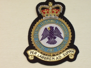 RAF Flying Training Command QC blazer badge - Click Image to Close