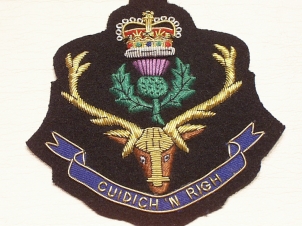 The Queen's Own Highlanders blazer badge 102 - Click Image to Close