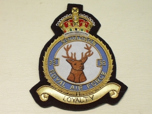 33 Squadron Kings Crown RAF blazer badge - Click Image to Close