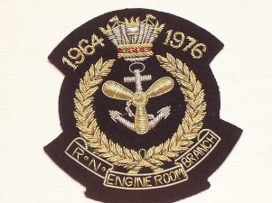 Royal Navy Engine Room Branch 1964-76 blazer badge - Click Image to Close