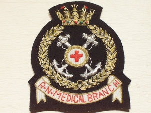 Royal Navy Medical Branch blazer badge - Click Image to Close