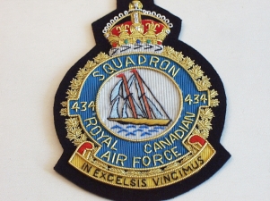 434 Sqdn RCAF KC blazer badge - Click Image to Close