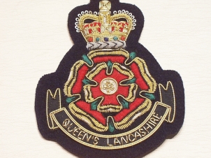 Queen's Lancashire Regiment (1st BN Pattern) blazer badge 103 - Click Image to Close