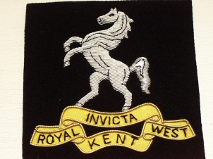 The Royal West Kent Regiment blazer badge 164 - Click Image to Close