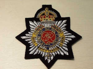Royal Army Service Corps Kings Crown blazer badge - Click Image to Close