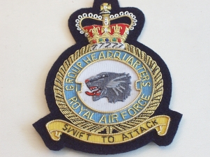 1 Group Headquarters RAF blazer badge - Click Image to Close