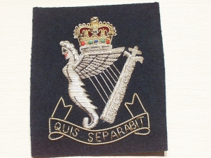 Royal Ulster Rifles Queens Crown blazer badge - Click Image to Close