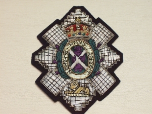 The Black Watch Kings Crown blazer badge - Click Image to Close