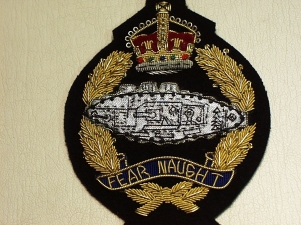 Royal Tank Regiment Kings crown blazer badge 160 - Click Image to Close