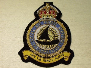 RAF Station Khormaksar blazer badge - Click Image to Close