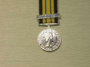 Africa General Service Medal with Bar Kenya miniature medal - Click Image to Close