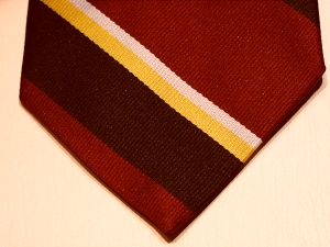East Yorkshire Regiment polyester striped tie - Click Image to Close
