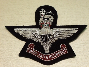 Parachute Regiment (With Scroll) Kings Crown blazer badge 97 - Click Image to Close